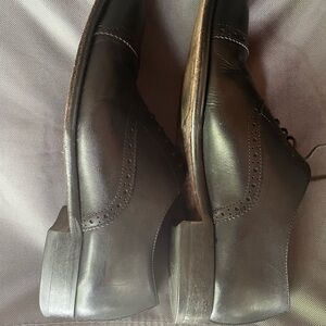 Aldo Black Leather Oxfords Timeless Elegance